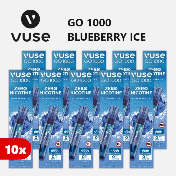 vuse go 1000 blueberry ice 0mg einweg e zigarette
