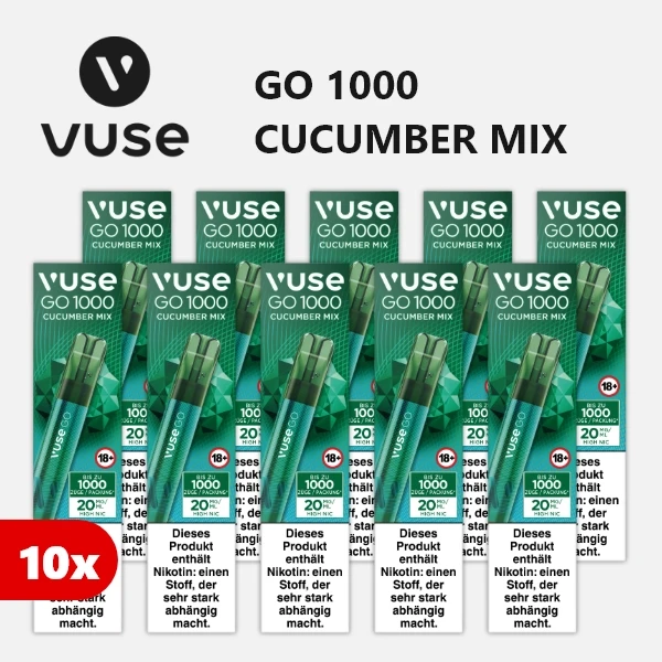 10x vuse go 1000 cucumber mix