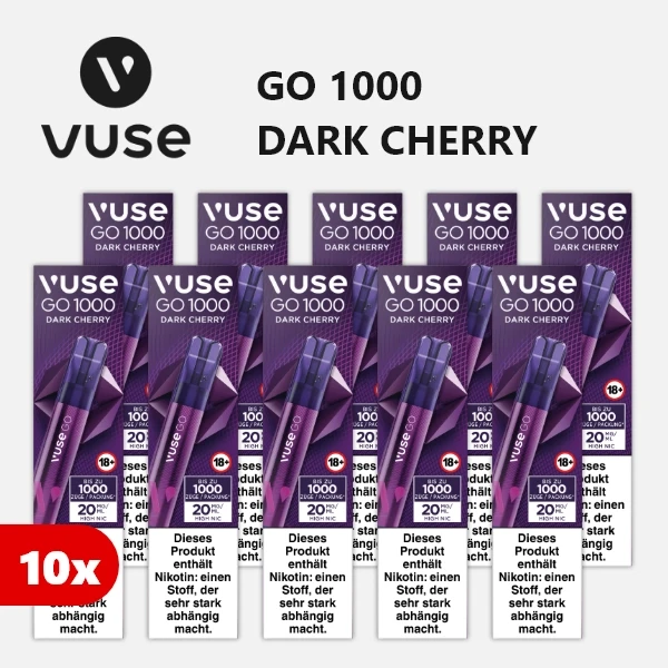 10x vuse go 1000 dark cherry