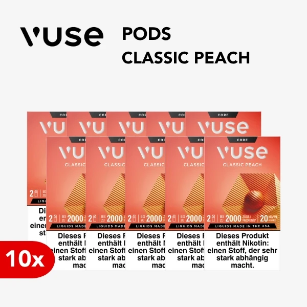10x vuse pod classic peach