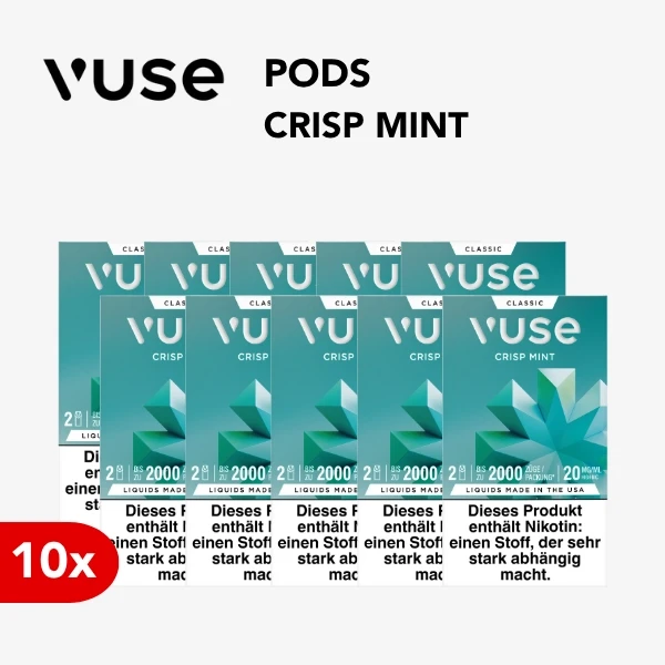 10x vuse pod crisp mint