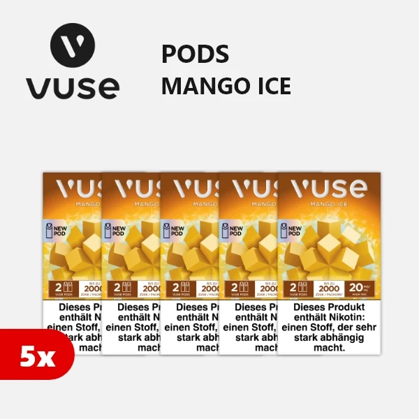 5x vuse pods mango ice