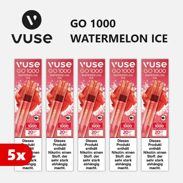 5x vuse go 1000 watermelon ice