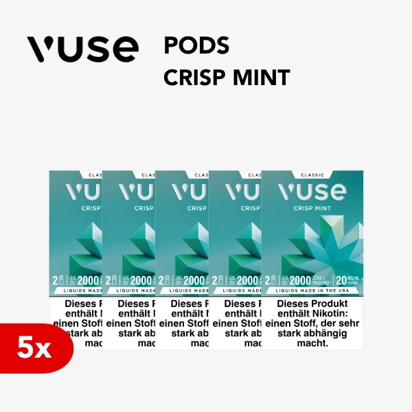 5x vuse pod crisp mint