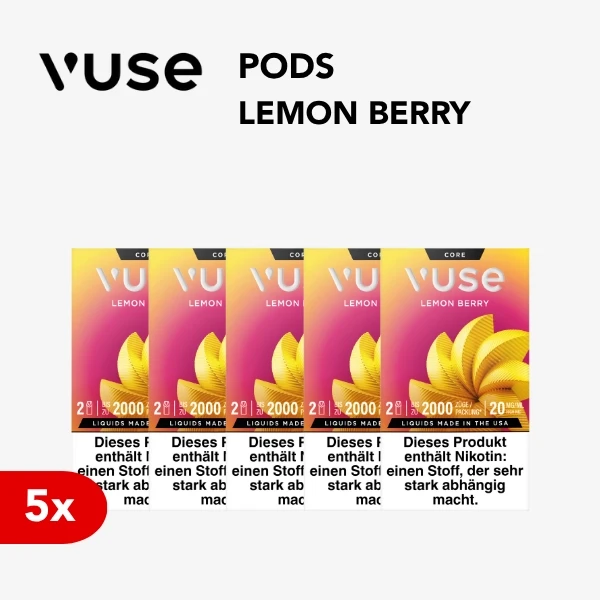 5x vuse pod lemon berry