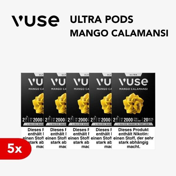 5x vuse ultra pods mango calamansi 20mg