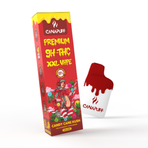 9h thc xxl vape candy cane kush 99% 2ml