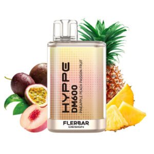 flerbar hyppe dm600 pineapple peach passionfruit