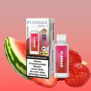 flerbar pod strawberry watermelon 2x2ml