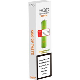 hqd surv vape 600 passionfruit lemon 18mg