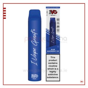ivg bar plus disposable vape kit blue raspberry ice