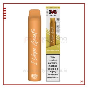 ivg bar plus disposable vape kit butter cookie