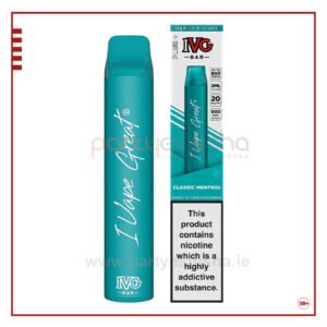 ivg bar plus disposable vape kit classic menthol