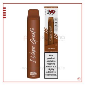 ivg bar plus disposable vape kit cola ice