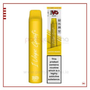 ivg bar plus disposable vape kit exotic mango