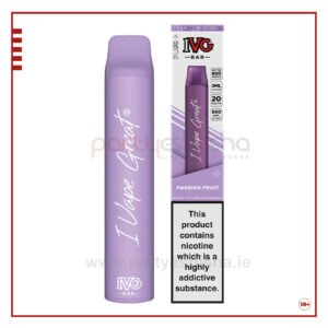 ivg bar plus disposable vape kit passion fruit