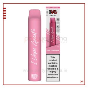 ivg bar plus disposable vape kit pink lemonade