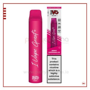 ivg bar plus disposable vape kit raspberry lemonade