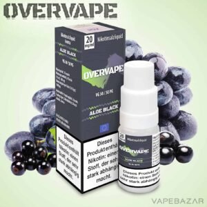 overvape nikotinsalz liquid aloe black | vapebazar