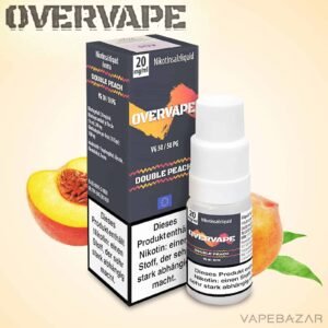 overvape nikotinsalz liquid double peach | vapebazar
