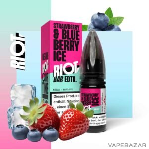 riot salt bar liquid strawberry blueberry ice