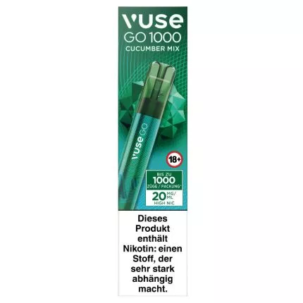 vuse go 1000 cucumber mix 20mg einweg e zigarette