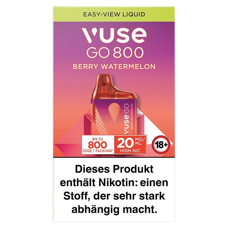 vuse go 800 berry watermelon 20 mg einweg e zigarette