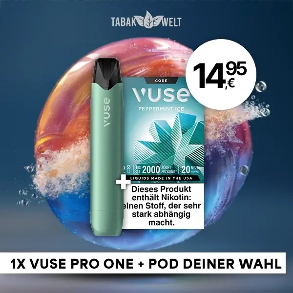 vuse pro one pen aqua + 1x pod