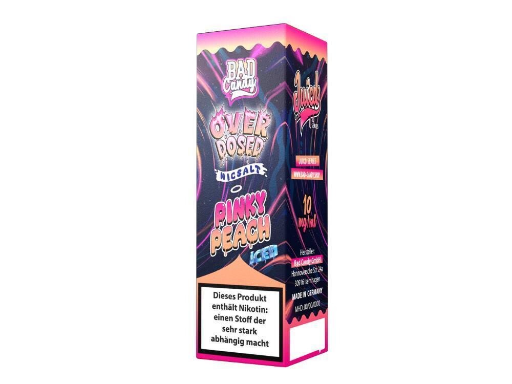 bad candy liquids juicd overdosed pinky peach nikotinsalz liquid bad candy liquids juicd overdosed pinky peach nikotinsalz liquid