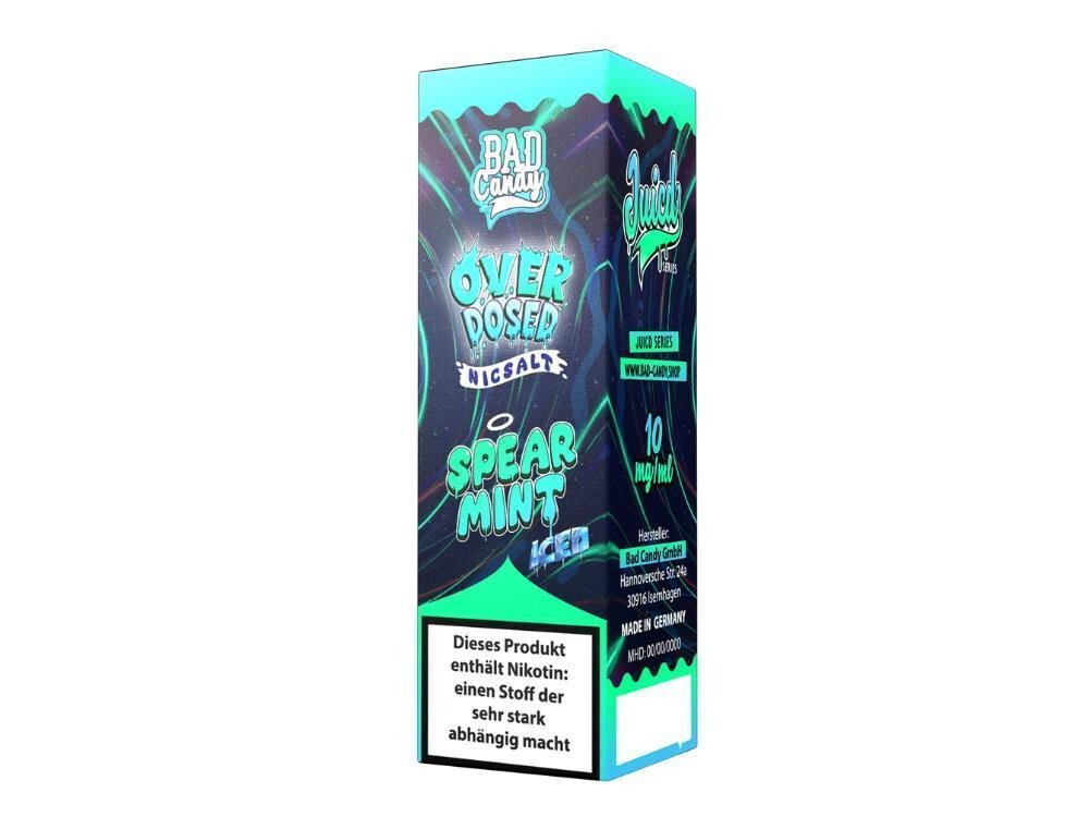 bad candy liquids juicd overdosed spearmint nikotinsalz liquid bad candy liquids juicd overdosed spearmint nikotinsalz liquid
