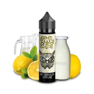 buttermilch zitrone aroma owl salt longfill 10 ml in 60 ml