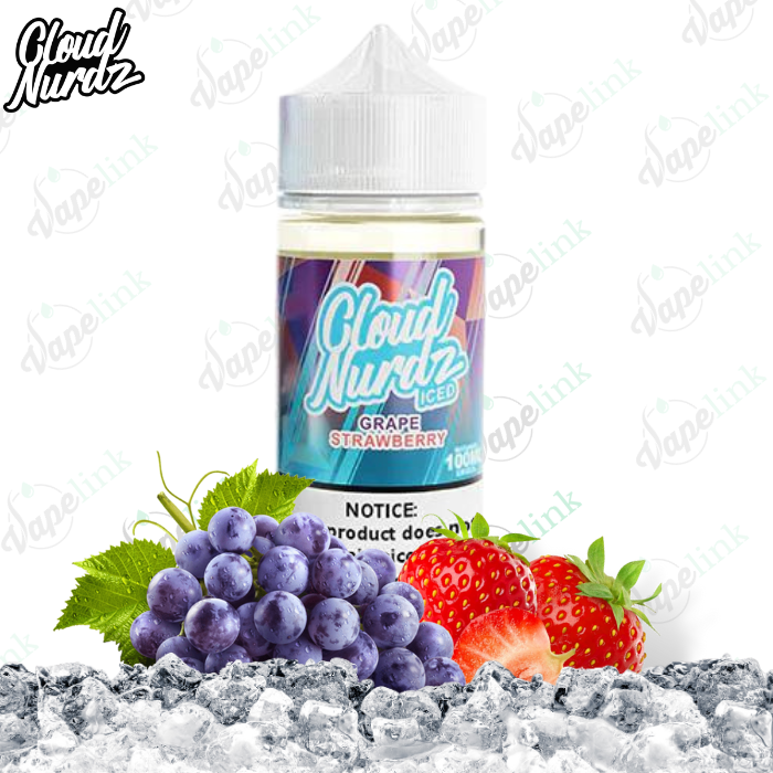 cloud nurdz | iced | grape strawberry iced 100ml cloud nurdz | iced | grape strawberry iced 100ml