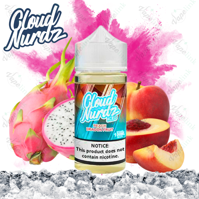 cloud nurdz | iced | peach dragonfruit iced 100ml cloud nurdz | iced | peach dragonfruit iced 100ml