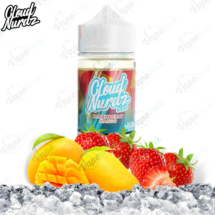 cloud nurdz | iced | strawberry mango iced 100ml cloud nurdz | iced | strawberry mango iced 100ml