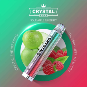 crystal bar einweg e shisha / sour apple blueberry