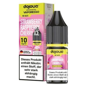 dojoliq strawberry raspberry cherry ice nikotinsalz liquid