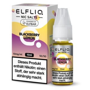 elfliq blackberry lemon nikotinsalz liquid