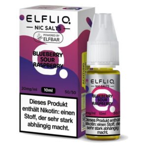 elfliq blueberry sour raspberry nikotinsalz liquid