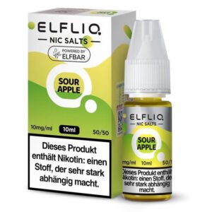 elfliq sour apple nikotinsalz liquid