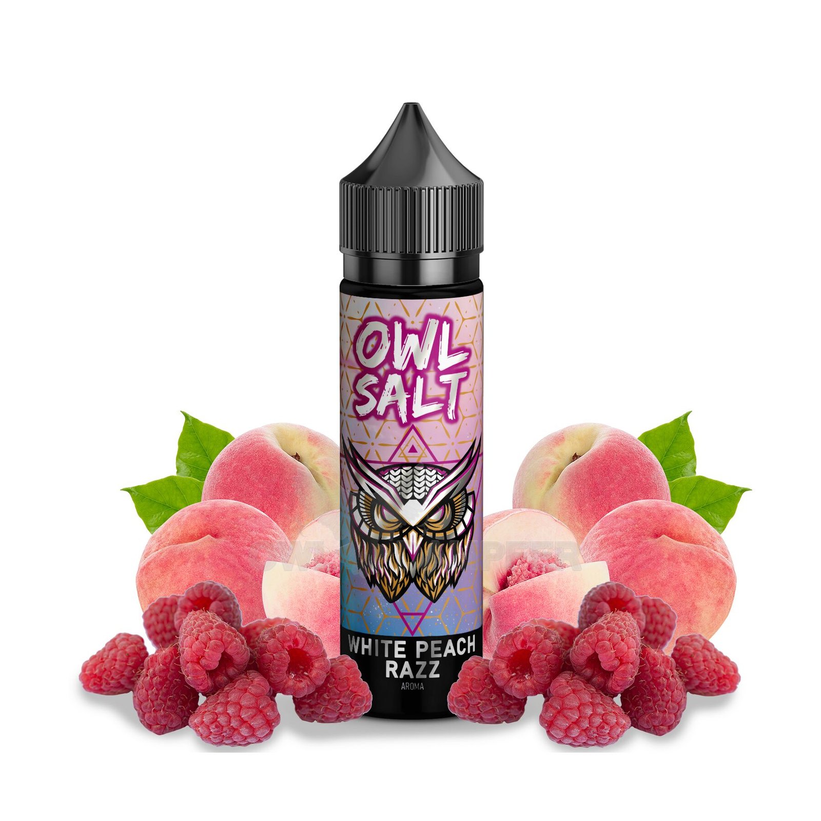 white peach razz aroma owl salt longfill 10 ml in 60 ml white peach razz aroma owl salt longfill 10 ml in 60 ml